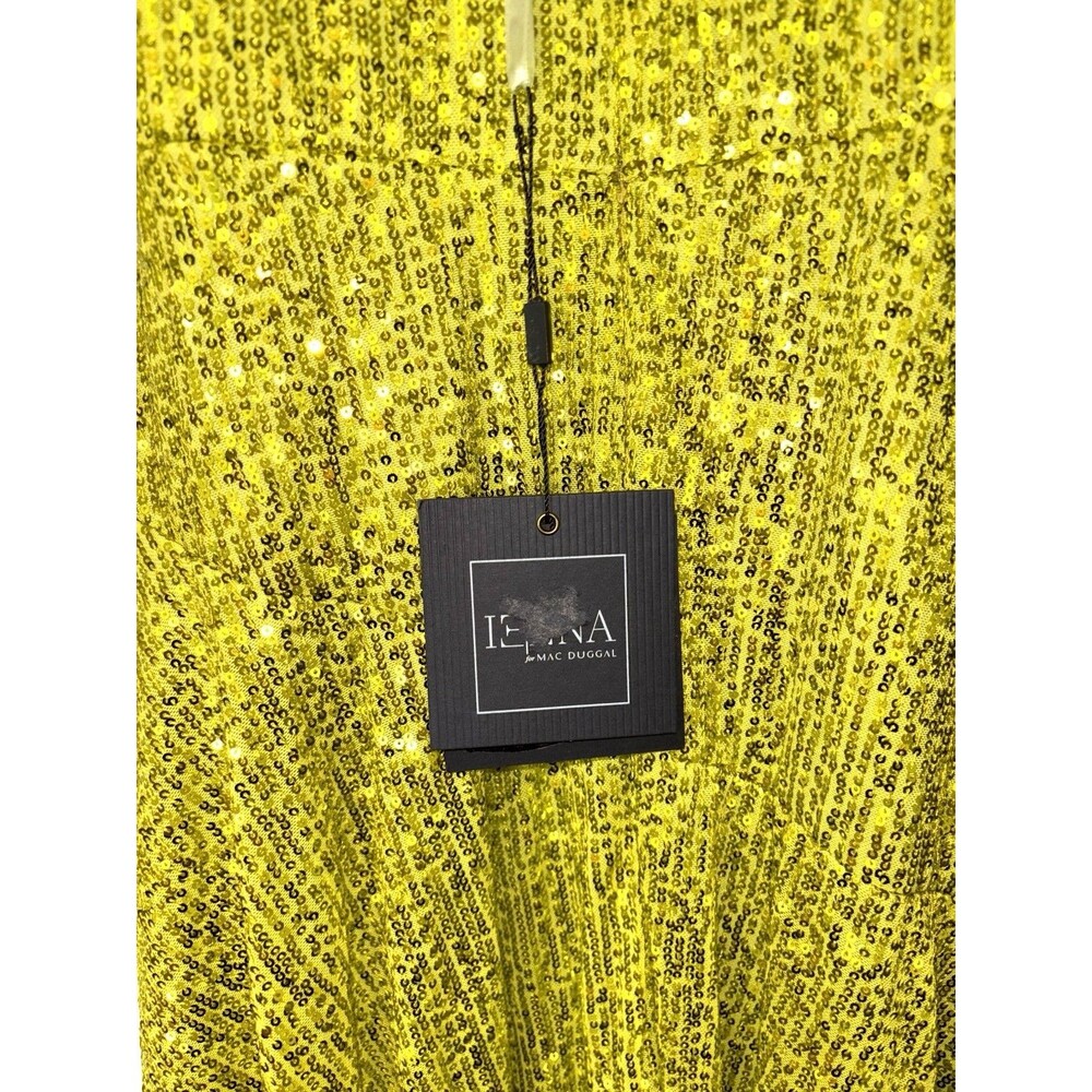 Ieena for Mac Duggal Lime Green Dress Size 2-Sample Dress - Picture 10 of 11
